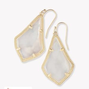 Kendra Scott Alex Gold and Ivory Earrings